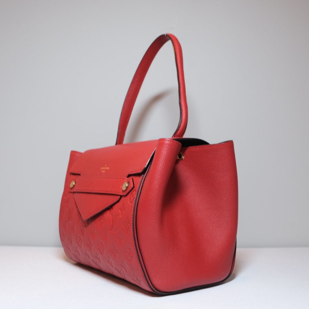 Louis Vuitton Red Monogram Trocadero Empreinte Leather Bag - Picture 3 of 11